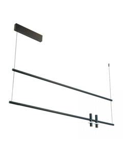 Lampa wisząca podłużna 23251 oprawa w kolorze czarnym ZAMBELIS 