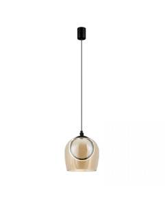 Lampa wisząca szklana 23079 oprawa w kolorze czarnym ZAMBELIS 