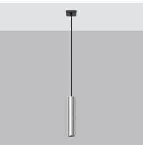 Lampa Wisząca LAGOS 1 SL.1204 oprawa w kolorze czerni i chromu SOLLUX LIGHTING