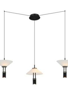 Lampa wisząca 23200 oprawa w kolorze czarnym ZAMBELIS 