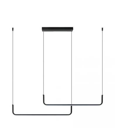 Lampa wisząca 22010 oprawa w kolorze czarnym ZAMBELIS 
