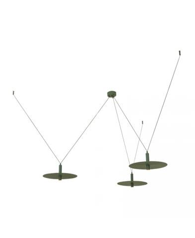 Lampa wisząca 23230 oprawa w kolorze zielony ZAMBELIS 