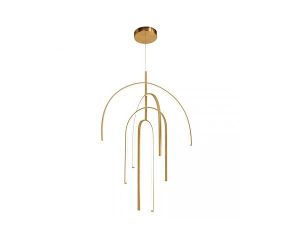Lampa wisząca 1933 oprawa w kolorze złotym ZAMBELIS 