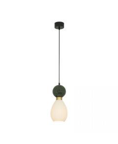 Lampa wisząca 23237 oprawa w kolorze zielonym ZAMBELIS
