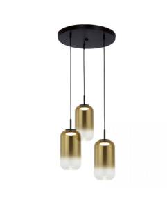 Lampa wisząca 23231 oprawa w kolorze złotym ZAMBELIS