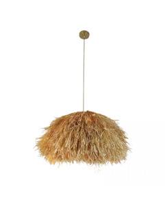 Lampa wisząca 23197 oprawa w kolorze drewnianym ZAMBELIS