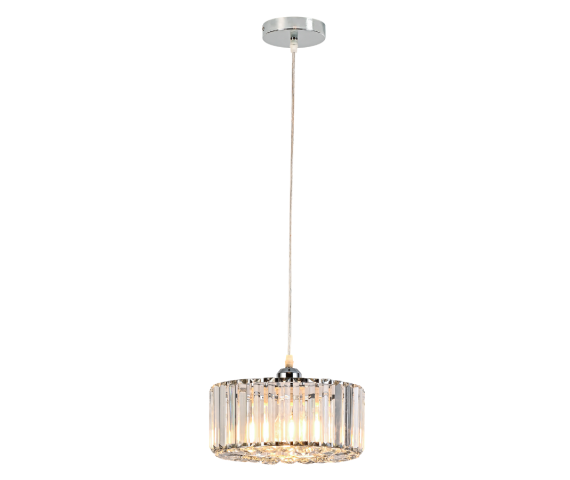 WYPRZEDAŻ Lampa wisząca VETRO LP-2910/1P CH round oprawa chromowana Light Prestige