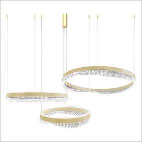 Lampa wisząca PRECIOSA ML1001 oprawa w kolorze złotym MILAGRO