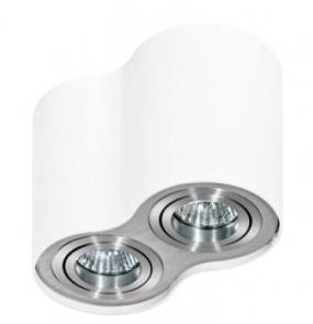 Lampa natynkowa Bross 2 AZ0784 AZzardo podwójna oprawa w kolorze białym