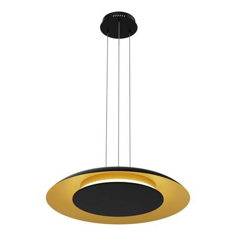 Lampa wisząca Piattino Czarny Złoty 30W LED 3000K-4000k-6000K