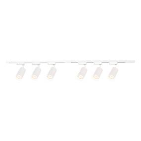 Zestaw Oprawa Pipe Ring Track Biały 6xGU10 2m