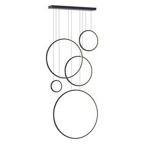 Lampa wisząca Saturno Black 100W LED mezzanine