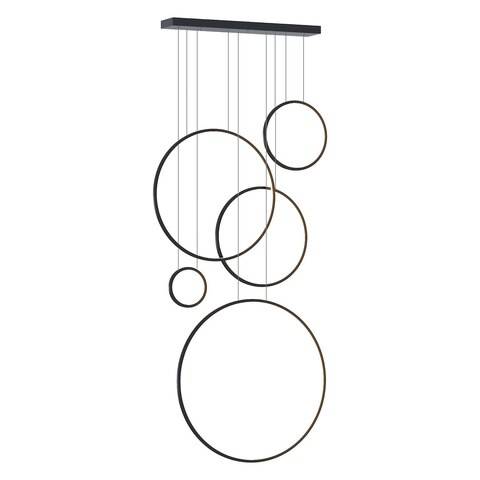 Lampa wisząca Saturno Black 100W LED mezzanine