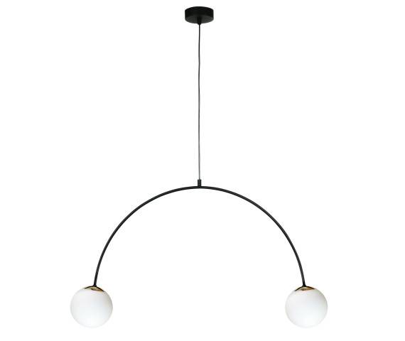 Lampa wisząca BOW 1222 oprawa w kolorze czarnym ZUMA LINE