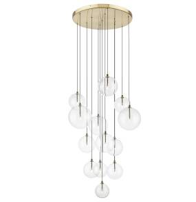 Lampa wisząca MILAN P0606-13B-2GAC oprawa w kolorze złotym ZUMA LINE