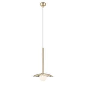 Lampa wisząca NICOSIA P0600-01C-F7AA oprawa w kolorze złotym ZUMA LINE