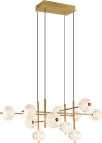 Lampa wisząca GALATEA DU31350/63W oprawa w kolorze złotym ZUMA LINE