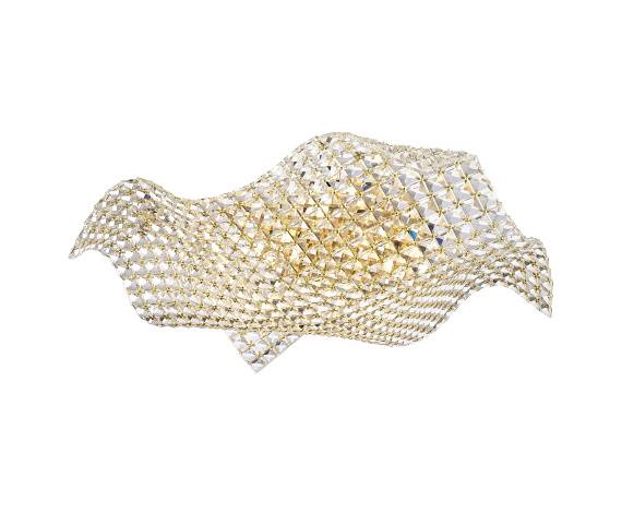 Lampa sufitowa TIARA C0221-05M-F7AC kryształowa oprawa z elementami złota ZUMA LINE