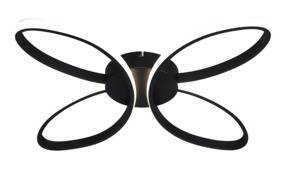 Lampa sufitowa ROSENTRA C241060002 oprawa w kolorze czarnym ZUMA LINE