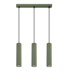 Lampa wisząca KARBON 3L SL.1613 oprawa w kolorze oliwkowym Sollux Lighting