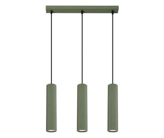 Lampa wisząca KARBON 3L SL.1613 oprawa w kolorze oliwkowym Sollux Lighting