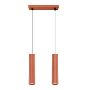 Lampa wisząca KARBON 2 SL.1631 oprawa w kolorze czerwonej ochry Sollux Lighting