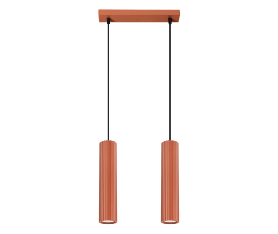 Lampa wisząca KARBON 2 SL.1631 oprawa w kolorze czerwonej ochry Sollux Lighting