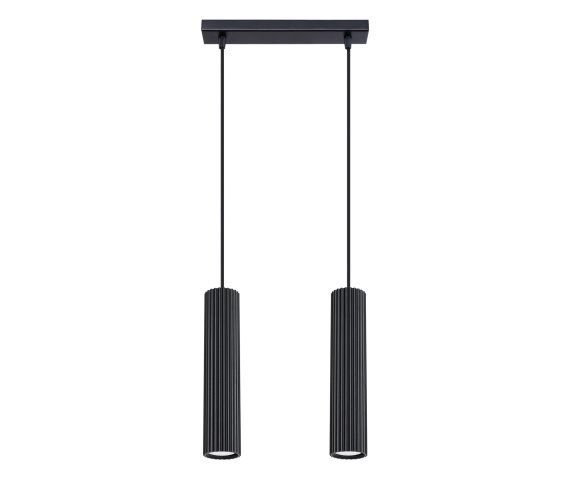 Lampa wisząca KARBON 2 SL.1574 oprawa w kolorze czarnym Sollux Lighting