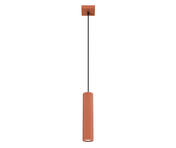 Lampa wisząca KARBON 1 SL.1630 oprawa w kolorze czerwonej ochry Sollux Lighting