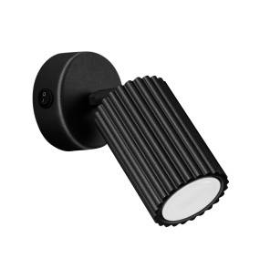 Kinkiet z włącznikiem KARBON SL.1579 oprawa w kolorze czarnym Sollux Lighting