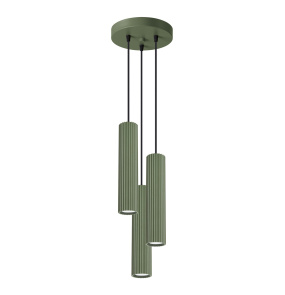 Lampa wisząca KARBON 3P SL.1614 oprawa w kolorze oliwkowym Sollux Lighting