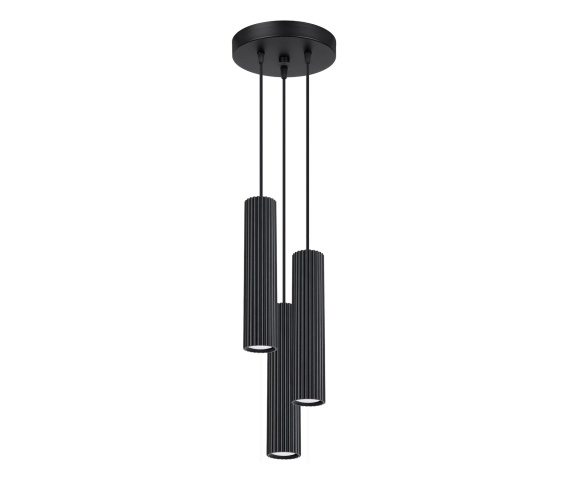 Lampa wisząca KARBON 3P SL.1576 oprawa w kolorze czarnym Sollux Lighting