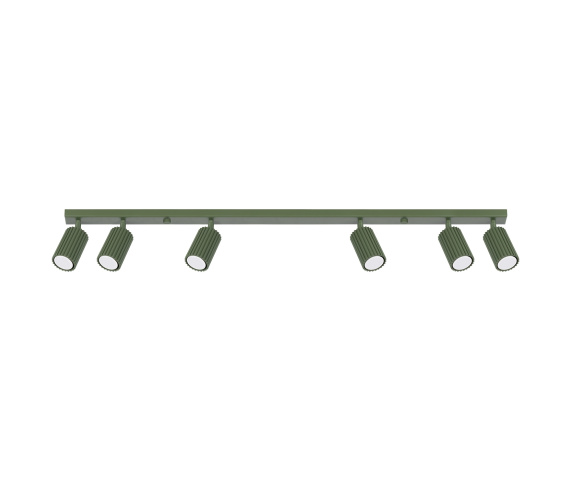 Listwa sufitowa KARBON 6L SL.1623 oprawa w kolorze oliwkowym Sollux Lighting