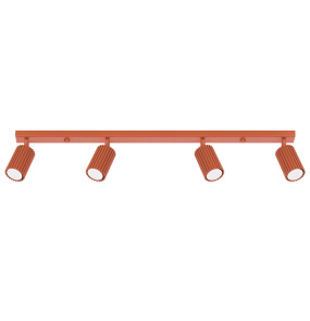 Listwa sufitowa KARBON 4L SL.1641 oprawa w kolorze czerwonej ochry Sollux Lighting