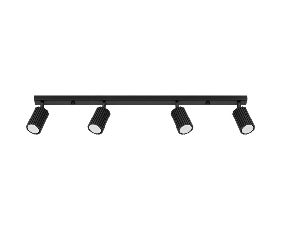 Listwa sufitowa KARBON 4L SL.1584 oprawa w kolorze czarnym Sollux Lighting