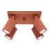 Lampa sufitowa KARBON 4 SL.1640 oprawa w kolorze czerwonej ochry Sollux Lighting