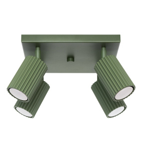 Lampa sufitowa KARBON 4 SL.1621 oprawa w kolorze oliwkowym Sollux Lighting