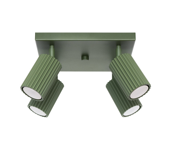 Lampa sufitowa KARBON 4 SL.1621 oprawa w kolorze oliwkowym Sollux Lighting