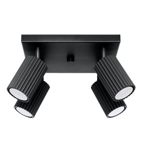 Lampa sufitowa KARBON 4 SL.1583 oprawa w kolorze czarnym Sollux Lighting
