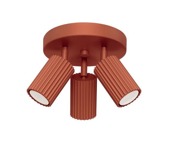 Lampa sufitowa KARBON 3P SL.1639 oprawa w kolorze czerwonej ochry Sollux Lighting