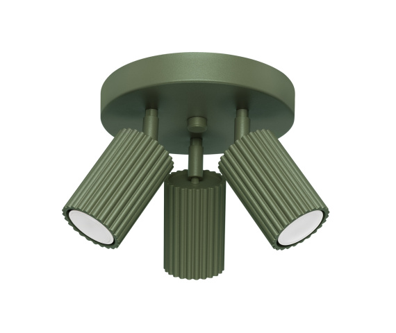 Lampa sufitowa KARBON 3P SL.1620 oprawa w kolorze oliwkowym Sollux Lighting