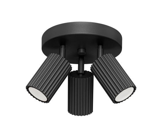 Lampa sufitowa KARBON 3P SL.1582 oprawa w kolorze czarnym Sollux Lighting