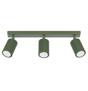 Listwa sufitowa KARBON 3L SL.1619 oprawa w kolorze oliwkowym Sollux Lighting