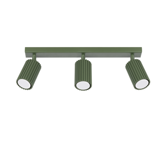 Listwa sufitowa KARBON 3L SL.1619 oprawa w kolorze oliwkowym Sollux Lighting
