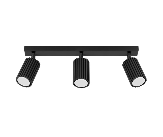 Listwa sufitowa KARBON 3L SL.1581 oprawa w kolorze czarnym Sollux Lighting