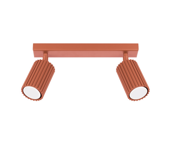 Listwa sufitowa KARBON 2 SL.1637 oprawa w kolorze czerwonej ochry Sollux Lighting