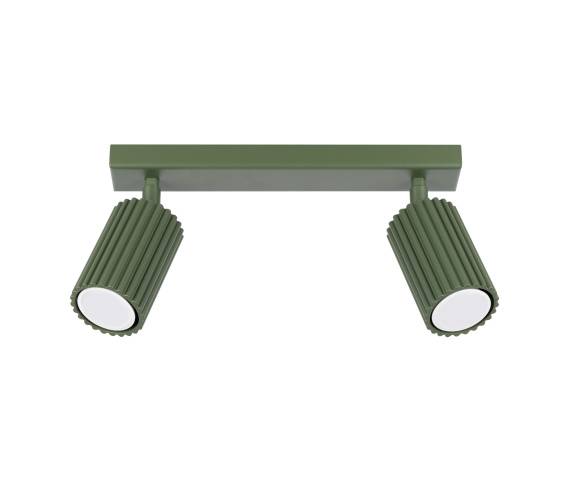 Listwa sufitowa KARBON 2 SL.1618 oprawa w kolorze oliwkowym Sollux Lighting