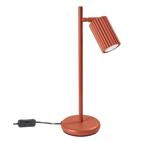 Lampa biurkowa KARBON SL.1643 oprawa w kolorze czerwonej ochry Sollux Lighting