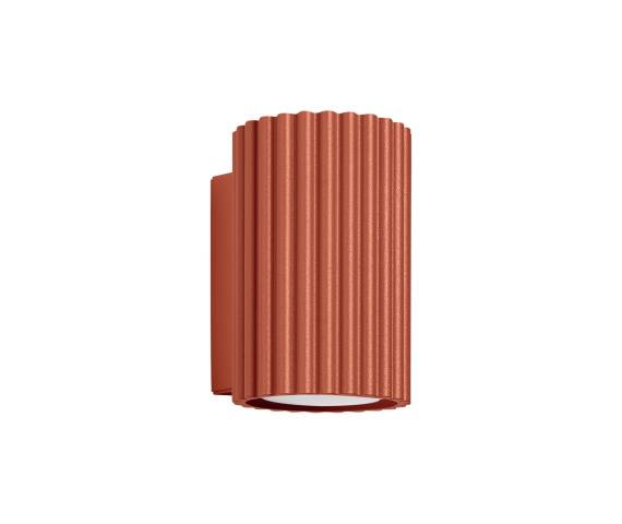 Kinkiet KARBON 10 SL.1654 oprawa w kolorze czerwonej ochry Sollux Lighting