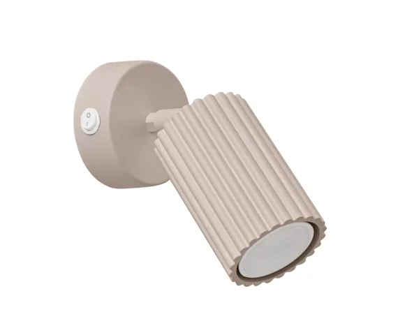 Kinkiet z włącznikiem KARBON SL.1762 oprawa w kolorze taupe Sollux Lighting